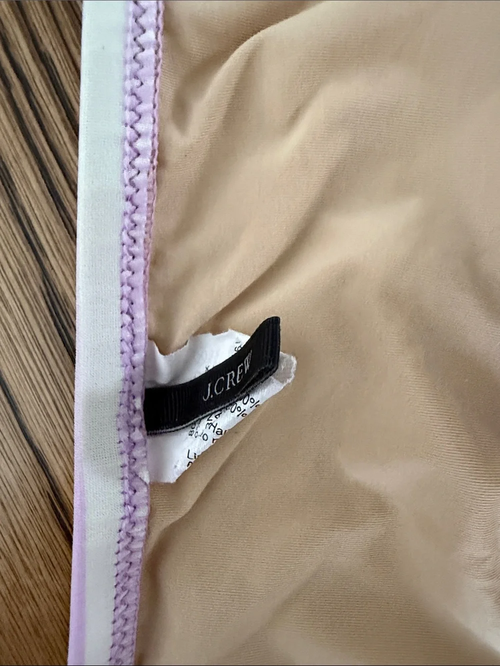 J. Crew Pink and White Striped Tankini Set